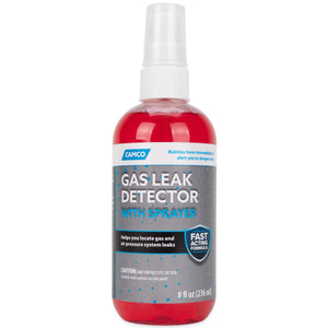 Camco RV Gas Leak Detector with Sprayer for Propane Gas Lines, 8 Ounce Bottle