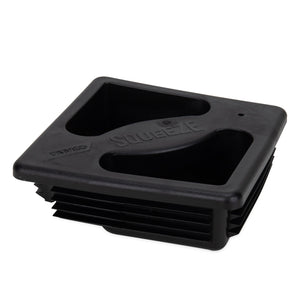 Camco 40310 Plastic Magnetic Vented RV Bumper Cap Set with Insect Screen, Black