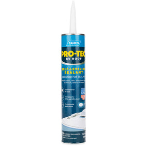 Camco Pro Tec RV Roof 10.1 Fluid Ounce Self Leveling Roof Edge and Vent Sealant