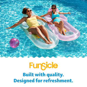 Funsicle 7' x 5' Above Ground Activity Lap Swimming Pool for Family and Kids
