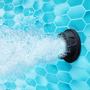 Funsicle 24'x12'x52" Oasis Rectangle Outdoor Above Ground Swimming Pool, Black