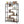 JOMEED 7 Tier Industrial Steel Open Display Asymmetrical Bookshelf Organizer