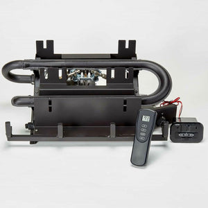 Duluth Forge 18 Inch Ventless Dual Fuel Gas Log Set with Remote, Stacked Red Oak