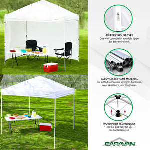 Caravan Canopy V Series 2 Straight Leg Sidewall Kit & Straight Pop-Up Leg Tent
