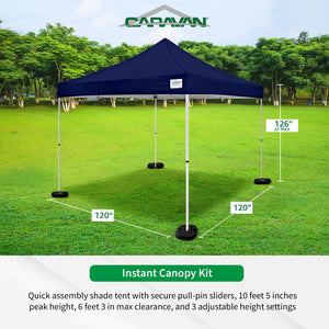 Caravan Canopy V Series Sidewalls & M Series Shade Tent  & Set of 4 Weight Plate