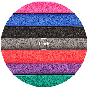 Signature Fitness 1" Extra Thick Exercise Fitness Yoga Mat w/ Carry Strap, Black