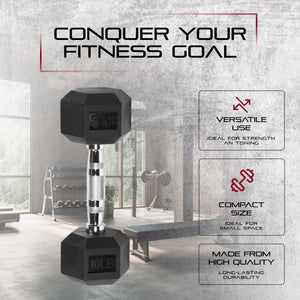 Signature Fitness Hex Dumbbells Strength Training Workout Equipment Set, 10 lbs