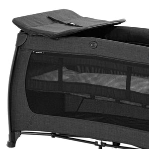 hauck Play N Relax Center Portable Baby Playard Crib with Travel Bag, Black - TRAPSKI