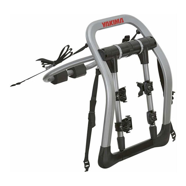 Yakima HalfBack 2 Bike Capacity Trunk Bike Strap Rack with ZipStrips, Gray/Black