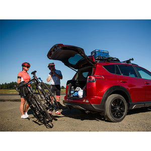 Yakima HoldUp EVO Premium 2 Bike Capacity Tray Hitch Mounted Bike Rack, Black