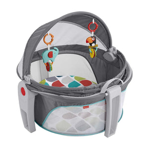 Fisher Price On the Go Baby Dome Portable Bassinet Play Space with Toys & Canopy - TRAPSKI