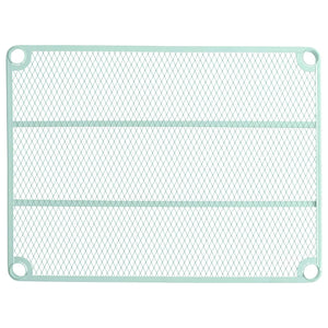 Design Ideas MeshWorks 3 Tier Full-Size Metal Storage Shelving Unit Rack, Green