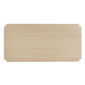 Design Ideas MeshWorks Metal Storage Utility Wood Top Shelving Unit Rack, White