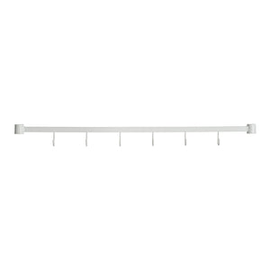 Design Ideas MeshWorks Metal Storage Utility Wood Top Shelving Unit Rack, White