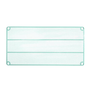 Design Ideas MeshWorks Metal Storage Utility Wood Top Shelving Unit Rack, Green