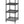 Design Ideas MeshWorks 6 Tier Tower Metal Storage Shelving Unit Rack, Black
