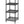 Design Ideas MeshWorks 6 Tier Tower Metal Storage Shelving Unit Rack, Black