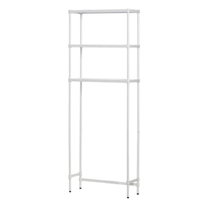 Design Ideas MeshWorks 3 Tier Metal Bathroom Storage Shelving Unit Rack, White - TRAPSKI