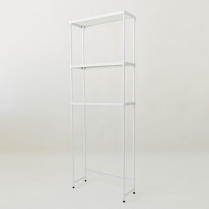 Design Ideas MeshWorks 3 Tier Metal Bathroom Storage Shelving Unit Rack, White - TRAPSKI