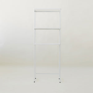 Design Ideas MeshWorks 3 Tier Metal Bathroom Storage Shelving Unit Rack, White