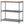 Design Ideas MeshWorks Metal Storage Wood Top Workbench Shelving Unit, Silver