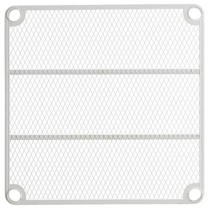 Design Ideas MeshWorks 3 Tier Tower Metal Storage Shelving Unit Rack, White