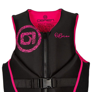 O'Brien Women's Traditional Neoprene USCGA Life Jacket with Zip Closure, S, Pink