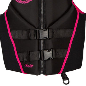 O'Brien Women's Traditional Neoprene USCGA Life Jacket with Zip Closure, S, Pink