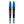 O'Brien Celebrity Combo Waterskis with Side Cut Bevel for Water Sports, Blue