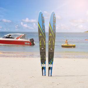 O'Brien Celebrity Combo Waterskis with Side Cut Bevel for Water Sports, Blue