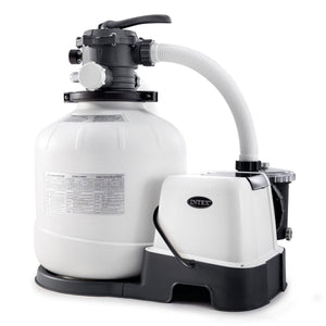Intex Automatic Pool Cleaner w/Krystal Clear Saltwater System & Sand Filter Pump