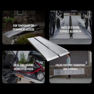 EZ-ACCESS SUITCASE 8’ x 30" Portable Singlefold Ramp Suited for Minivans & SUVs