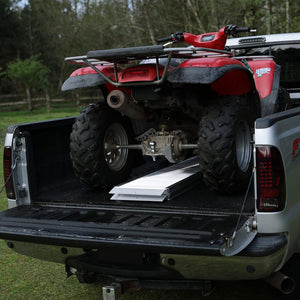 EZ-ACCESS TRAVERSE 8 Foot Singlefold Edgeless Portable Loading Ramp, Silver