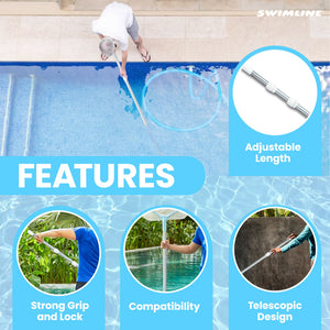Swimline Eva Sunchaser Large Premium Plastic Lounger Seat Pool Float, White