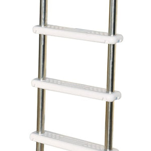 Swimline HydroTools Stainless Steel Pool Deck Ladder with Non Slip Molded Steps