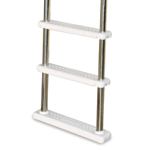 Swimline HydroTools Stainless Steel Pool Deck Ladder with Non Slip Molded Steps