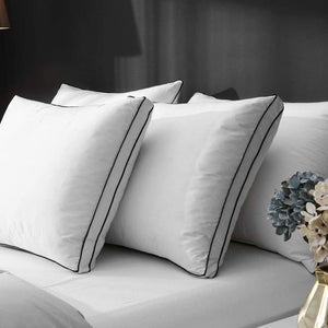 APSMILE Goose Feathers and Down Pillow with Gusseted Pillow Inserts for Sleeping