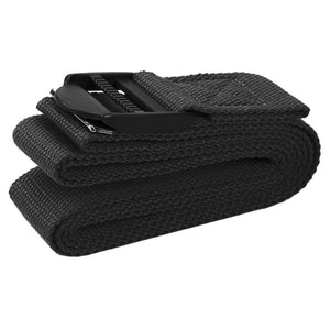 BalanceFrom Fitness 7 Piece Yoga Set with Mat, Stretch Strap & Knee Pad, Black