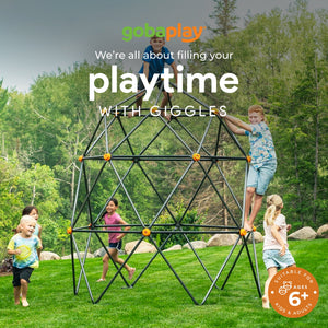 gobaplay SummitPro Climbing Dome – 7.5ft Heavy Duty Kids Climber with Hand Grips