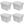 Gracious Living 10 gal Stackable Storage Container Bin w/Lid, Clear (4 Pack)
