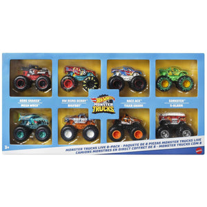 Hot Wheels Monster Trucks Live Toy Cars Set for Kids 36 Months and Up, 8 Pack