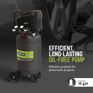 MAT INDUSTRIES LLC Portable Heavy Duty 15 Gallon Air Compressor, Green - TRAPSKI