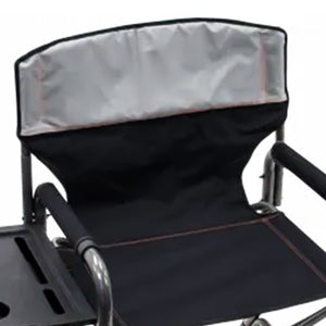 RIO Brands XXL Oversized Director’s Chair with Side Table and Carry Straps, Gray