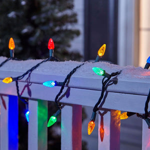 NOMA Quick Clip 100 LED C9 Light Set for Indoor and Outdoor Use, Multicolor - TRAPSKI