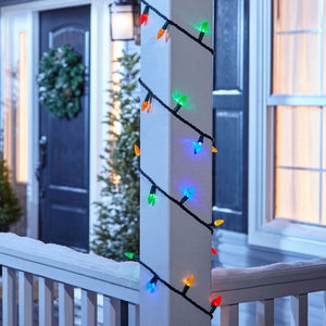 NOMA Quick Clip 100 LED C9 Light Set for Indoor and Outdoor Use, Multicolor - TRAPSKI