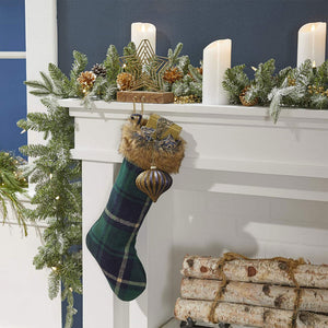 NOMA Frosted Fir 9 Foot Pre Lit Christmas Garland Home Holiday Decor, (2 Pack) - TRAPSKI