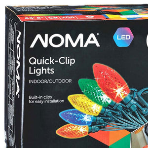 NOMA Quick Clip 100 LED C9 Lights for Indoor & Outdoor Use, Multicolor (3 Pack) - TRAPSKI