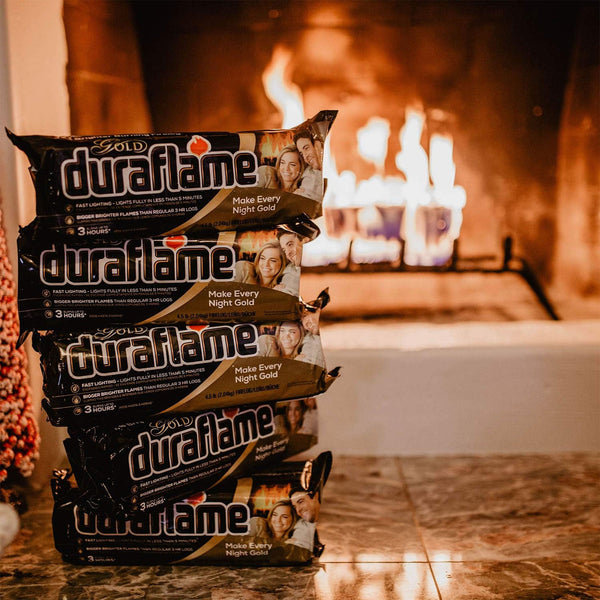 Duraflame 4.5 Pound Gold Premium Fast Lighting 3 Hour Burn Firelogs, Set of 6