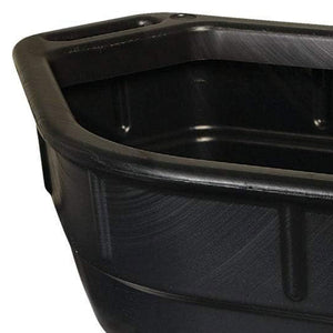 Midwest Can 5 Gallon Large Open Top Drain Pan with Back Handle and Front Spout