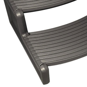 Confer Plastics Handi-Step Spa Hot Tub Stairs for Straight/Curved Spas, Charcoal